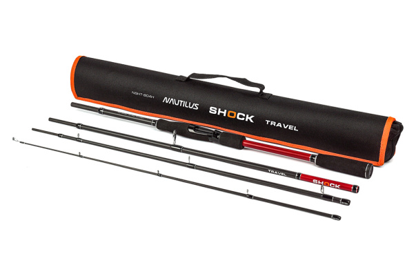 Спиннинг Nautilus Shock Travel NSHT-804H 243см 10-40гр - купить по доступной цене Интернет-магазине Наутилус