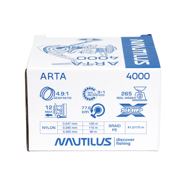 Катушка Nautilus Arta 4000 NEW - купить по доступной цене Интернет-магазине Наутилус