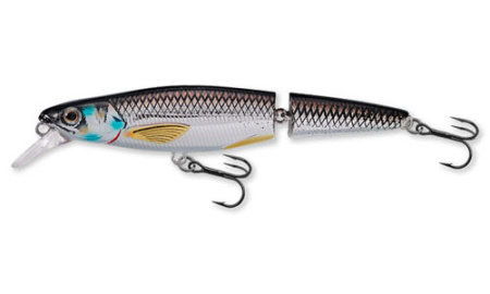 Воблер LIVETARGET  Rainbow Smelt Jointed Bait  90F-202 Silver/Black, 90мм, 9г, плавающий, 1,0-1,5м, составной - купить по доступной цене Интернет-магазине Наутилус