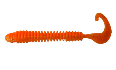 Твистер Helios Credo Long Body 2,95/7,5 см Orange & Sparkles  (HS-9-022) - купить по доступной цене Интернет-магазине Наутилус