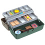 Ящик Nautilus 118-2 Tackle Box 2-tray Green-Grey - купить по доступной цене Интернет-магазине Наутилус