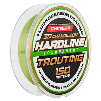 Флюорокарбон Chimera Hardline Trouting Fluorocarbon Coating 3D Chameleon (Зеленый) 150м  #0.148