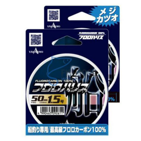 Леска Yamatoyo флюорокарбон Fluoro Harisu Fune 50м 65lb d-0.780мм - купить по доступной цене Интернет-магазине Наутилус