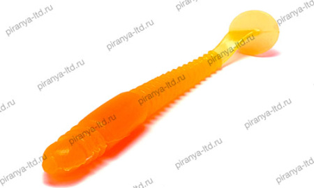Мягкая приманка съедобн. силикон ПРОСТО Caterpillar (Гусеница) 50 мм цв 004 оранжевый флюо - купить по доступной цене Интернет-магазине Наутилус
