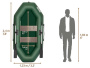 Лодка Тонар Бриз 240 (зеленый)/Boat Briz 240N (green) - купить по доступной цене Интернет-магазине Наутилус
