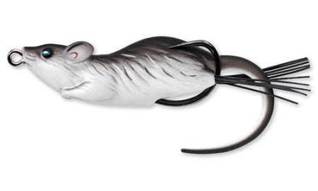 Мягкая приманка LIVETARGET Mouse Walking Bait 60F-403 Black/White, 60мм, 11г, плавающая, поверхностная - купить по доступной цене Интернет-магазине Наутилус