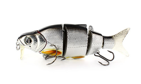 Воблер Izumi Shad Alive With Lip 5 section white fish 105 SD 105мм  21,8г Floating цв. 9 - купить по доступной цене Интернет-магазине Наутилус