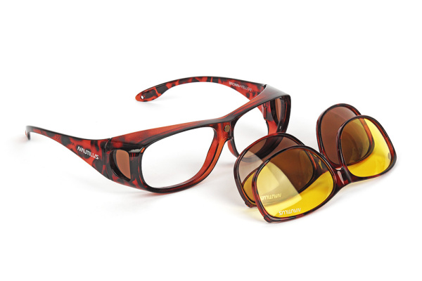 Очки поляризационные Nautilus V01 линзы ТАС коричневые, желтые, кейс - купить по доступной цене Интернет-магазине Наутилус