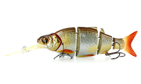 Воблер Izumi Shad Alive With Lip 5 section white fish 145 DD 145мм  57г Suspending цв. 3 - купить по доступной цене Интернет-магазине Наутилус