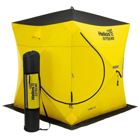 Палатка зимняя Helios Куб Extreme 1.8x1.8 V2.0 (широкий вход)  HS-IST-CE-1.8 - купить по доступной цене Интернет-магазине Наутилус