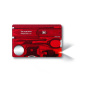 Швейцарская карта Victorinox SwissCard Lite (0.7300.T) красный полупрозрачный коробка подарочная - купить по доступной цене Интернет-магазине Наутилус