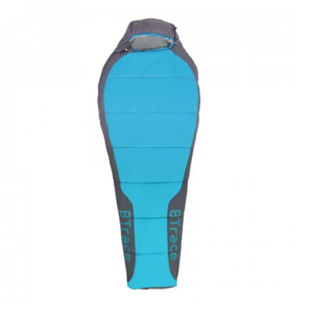 Спальный мешок BTrace Snug L левый, серый/синий - купить по доступной цене Интернет-магазине Наутилус