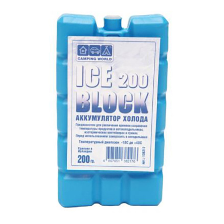 Аккумулятор холода Camping World Iceblock 200 (вес 200гр) - купить по доступной цене Интернет-магазине Наутилус