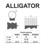 Груз-кормушка X-Feeder ME Alligator Sport 150гр цв. Matt Black, сварная сетка - купить по доступной цене Интернет-магазине Наутилус